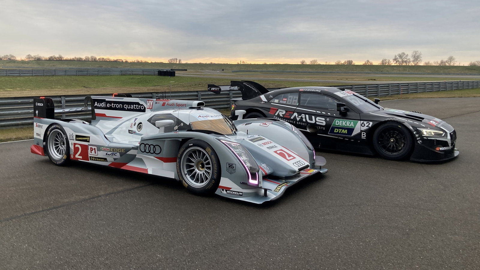 Audi R18 E-Tron Quattro and RS5 DTM